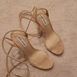 Steve Madden beige sandals worn once